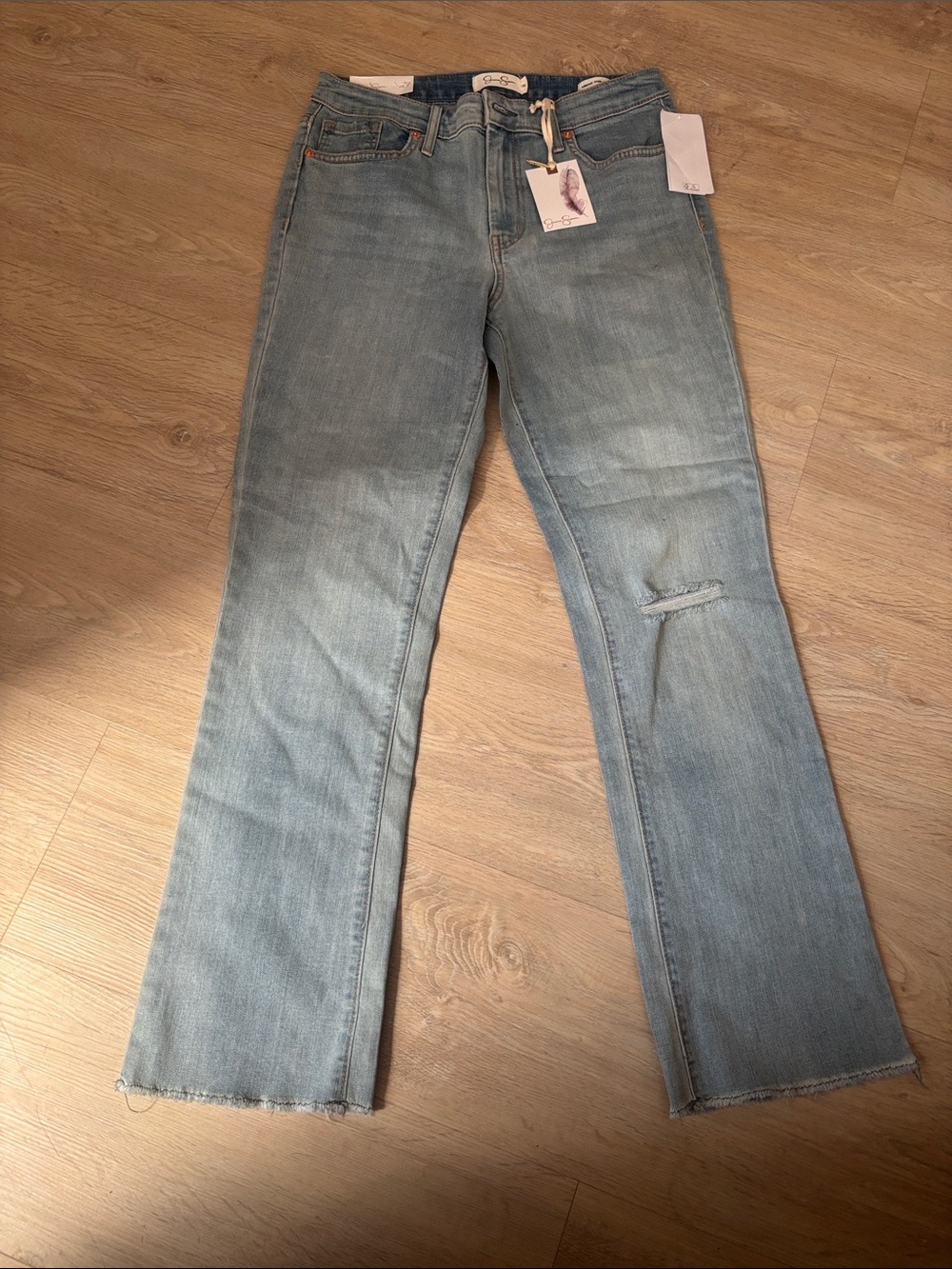 Light Wash Women's Straight-Leg Jeans - Casual Everyday Style